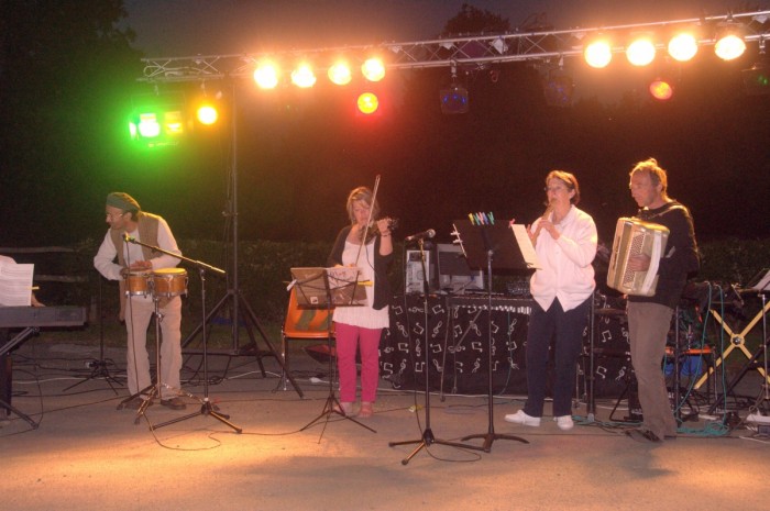 Musique le soir au camping