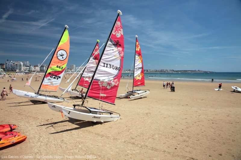 La Grande Plage des Sables d'Olonne à proximité du camping