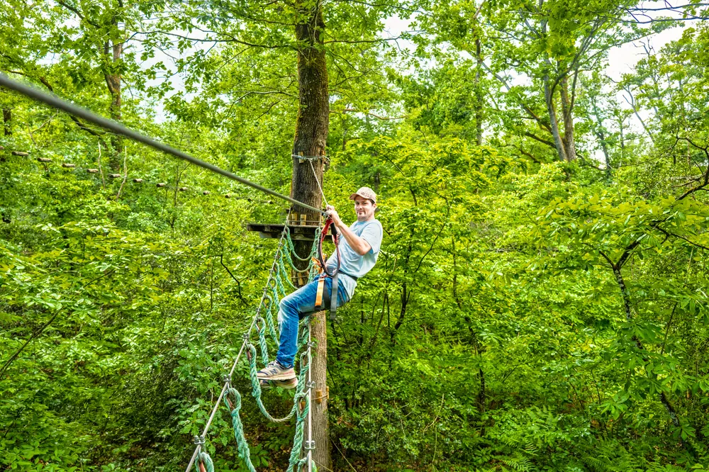 o fun park, accro branche proche du camping